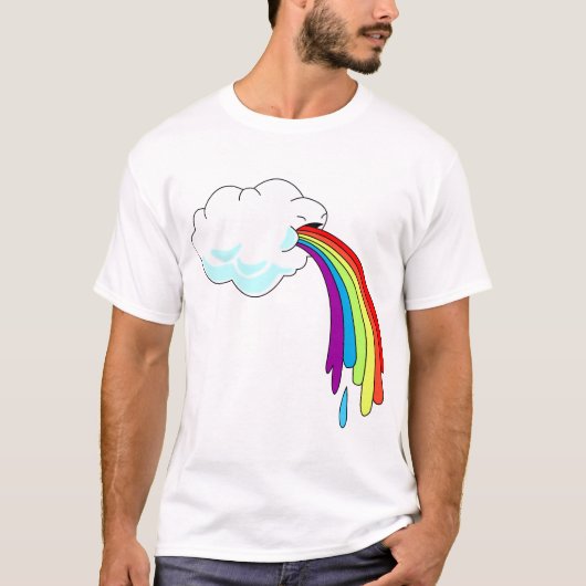 Cloud Puking Rainbow T - Shirt (Vorderseite)