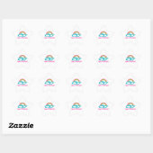 Cloud Rainbow Speech Pathologe Stern-Aufkleber (Blatt)
