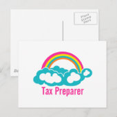 Cloud Rainbow Tax Preparer Postkarte (Vorne/Hinten)