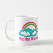Cloud-Regenbogenmaschinenbetreiber Kaffeetasse (Links)