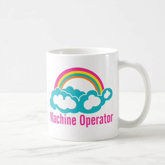 Cloud-Regenbogenmaschinenbetreiber Kaffeetasse (Rechts)
