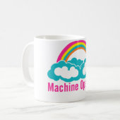 Cloud-Regenbogenmaschinenbetreiber Kaffeetasse (Vorderseite Links)
