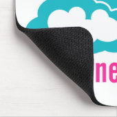 Cloud-Regenbogenmaschinenbetreiber Mousepad (Ecke)