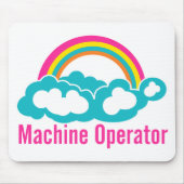 Cloud-Regenbogenmaschinenbetreiber Mousepad (Vorne)