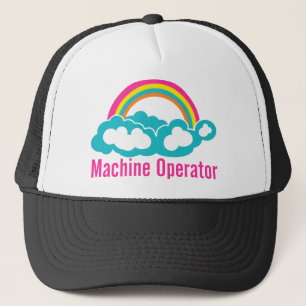 Cloud-Regenbogenmaschinenbetreiber Truckerkappe
