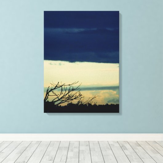 Cloud "scape Moods Wrapped Canvas Leinwanddruck (Insitu (Holzboden))