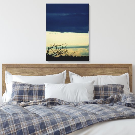 Cloud "scape Moods Wrapped Canvas Leinwanddruck (Insitu (Schlafzimmer))