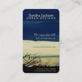 Cloud "scapt Stimmung Business Card Visitenkarte