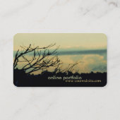 Cloud "scapt Stimmung Business Card Visitenkarte (Rückseite)