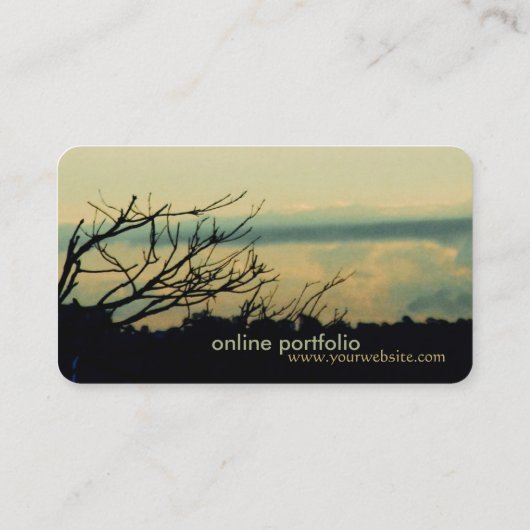 Cloud "scapt Stimmung Business Card Visitenkarte (Rückseite)