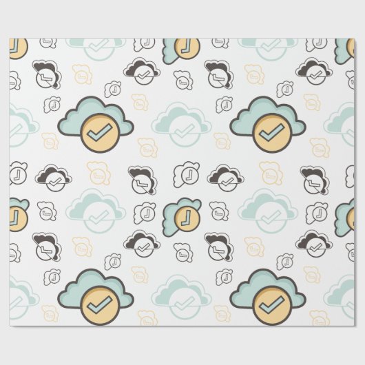 Cloud seamless pattern geschenkpapier (Flach)