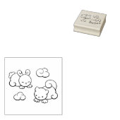 Cloud Shapes Bunny Cat Gummistempel (Stempel)