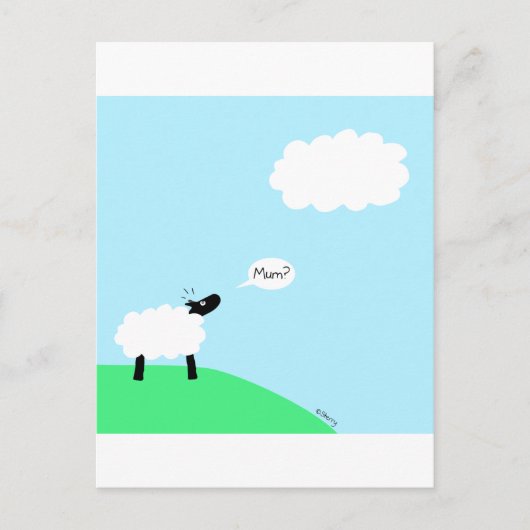 Cloud Sheep Postkarte (Vorderseite)
