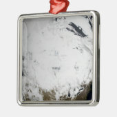 Cloud-Simulation eines Single Tag 2 Ornament Aus Metall (Links)