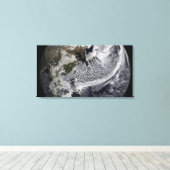 Cloud-Simulation eines Single Tag 4 Leinwanddruck (Insitu (Holzboden))