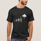 Cloud-Speicher Lustige Computer-Evolution USB-CD-D T-Shirt (Vorderseite)