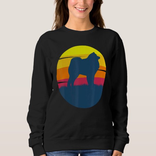 Cloud Spitz German Spitz Retro 23 Sweatshirt (Vorderseite)