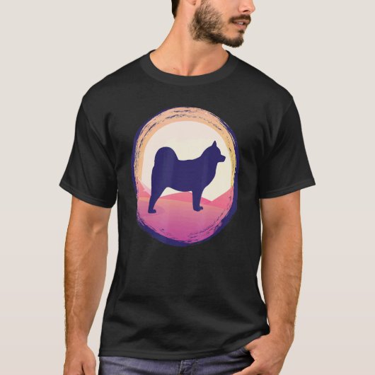 Cloud Spitz German Spitz Retro 29 T-Shirt (Vorderseite)
