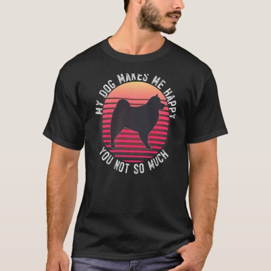 Cloud Spitz German Spitz Retro 2 T-Shirt (Vorderseite)