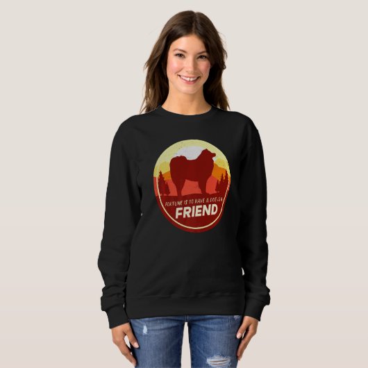 Cloud Spitz German Spitz Retro 3 Sweatshirt (Vorne ganz)
