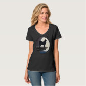 Cloud Spitz German Spitz Retro 7 T-Shirt (Vorderseite Vollansicht)