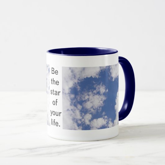 Cloud-Stars-Bildvorlage Tasse (VorderseiteRechts)