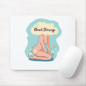 Cloud Storage Frau Mousepad (Mit Mouse)