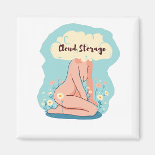 Cloud Storage - Funny Coders Gift Magnet