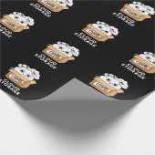 Cloud Storage Funny Weather Technology Puff Dark B Geschenkpapier (Ecke)