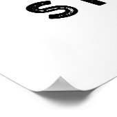 Cloud Storage Funny Weather Technology Puff Poster (Ecke)