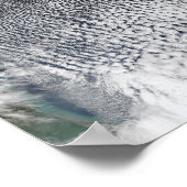 Cloud streets in the Gulf of Mexico Poster (Ecke)
