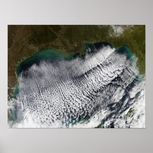 Cloud streets in the Gulf of Mexico Poster (Vorne)