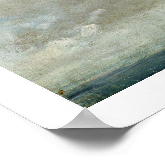 Cloud-Studie, 1821 (auf Papier aufgestelltes Öl Poster (Ecke)