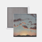 Cloud-Studie (Wolken im Himmel) (von Knud Baade) Magnet (Vorderseite/Rückseite)