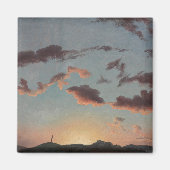 Cloud-Studie (Wolken im Himmel) (von Knud Baade) Magnet (Vorne)