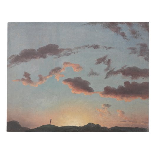 Cloud-Studie (Wolken im Himmel) (von Knud Baade) Notizblock (Vorderseite)