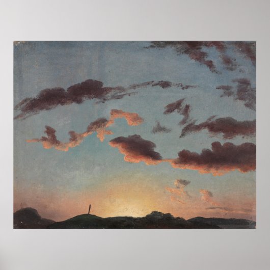 Cloud-Studie (Wolken im Himmel) (von Knud Baade) Poster (Vorne)