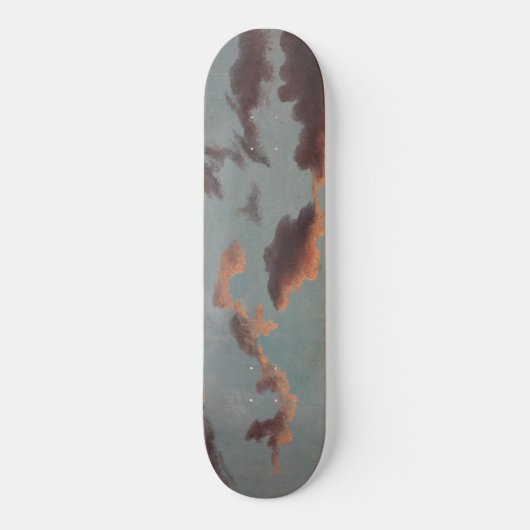 Cloud-Studie (Wolken im Himmel) (von Knud Baade) Skateboard (Vorderseite)