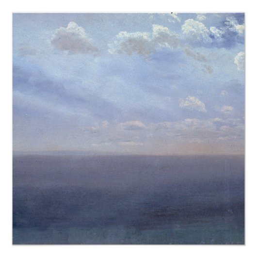 Cloud Study with Sea and Sky - Albert Bierstadt Poster (Vorderseite)