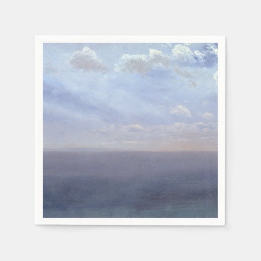 Cloud Study with Sea and Sky - Albert Bierstadt Serviette (Vorderseite)