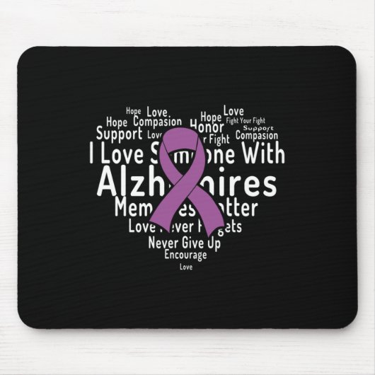 Cloud Support Alzheimerheimer Heimers Bewusstsein Mousepad (Vorne)