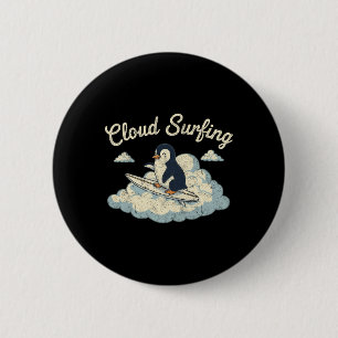 Cloud-Surfing-Pinguin - Whimsical Sky Rider Fun  Button