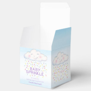 Cloud Süßigkeiten Baby Sprinkle Wasserfarbe dank Geschenkschachtel