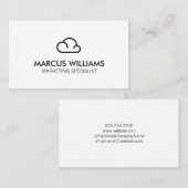 Cloud-Symbol Visitenkarte (Vorne/Hinten)