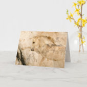 Cloud the Defender, 5" x 7" geklappte Grußkarte Karte (Gelbe Blume)