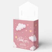 Cloud Theme Baby Showdusche Dusty Pink Gevor Box Geschenkschachtel (Geöffnet)