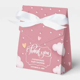 Cloud Theme Baby Showdusche Dusty Pink Gevor Box Geschenkschachtel