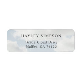 Cloud Theme Cloud Nine Party Rücksendeadresse