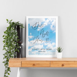 Cloud Theme Date Night Ideas Brautparty Poster