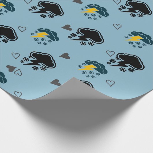 "Cloud-Themed Wrapping Paper: Gift Packaging with Geschenkpapier (Ecke)